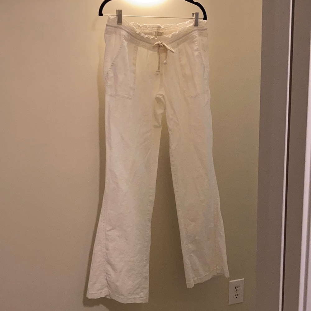 Roxy draw sting cotton blend pants